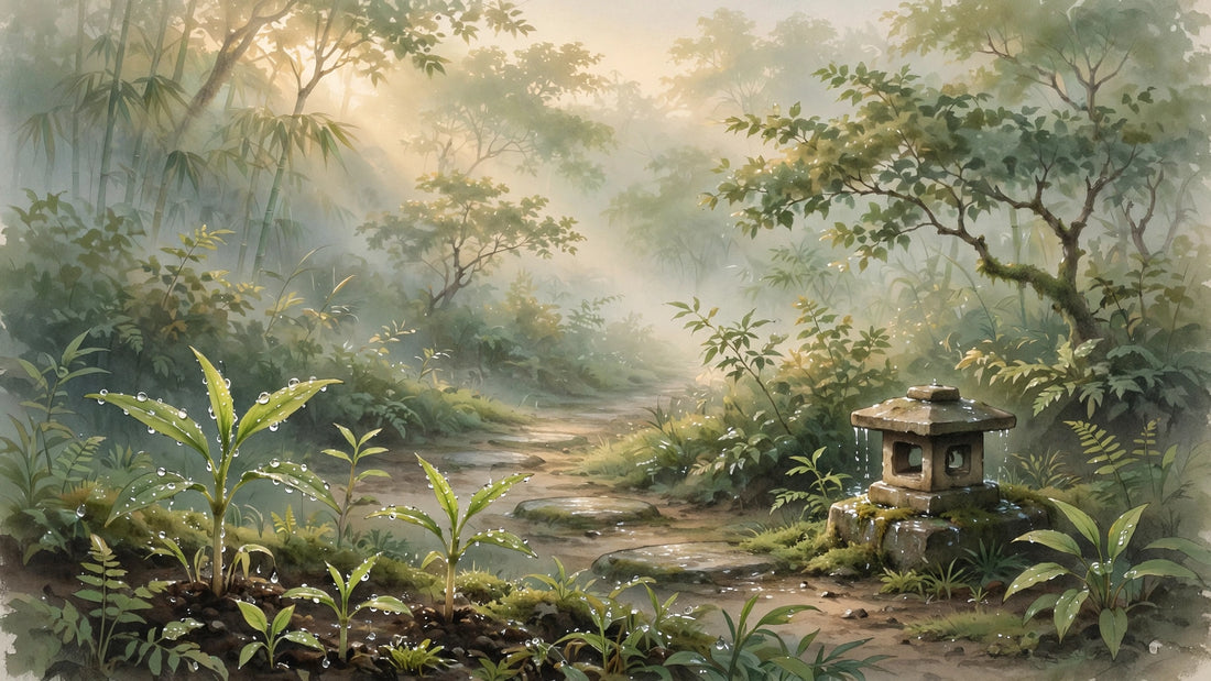 the garden after rain vibe