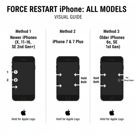 A guide to force restart your iphone ( by aop3d )