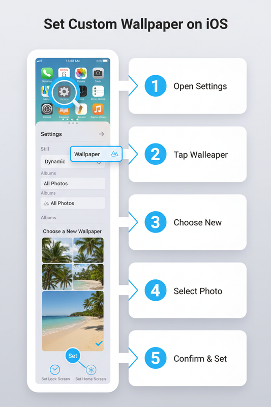 HOW2 IOS HOW2 SET A CUSTOM BACKGROUND