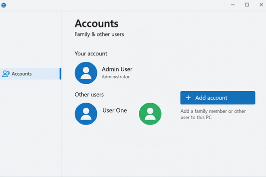 HOW2 WINDOWS HOW2 ADD A 2ND USER TO YOUR PC  BY AOP3D
