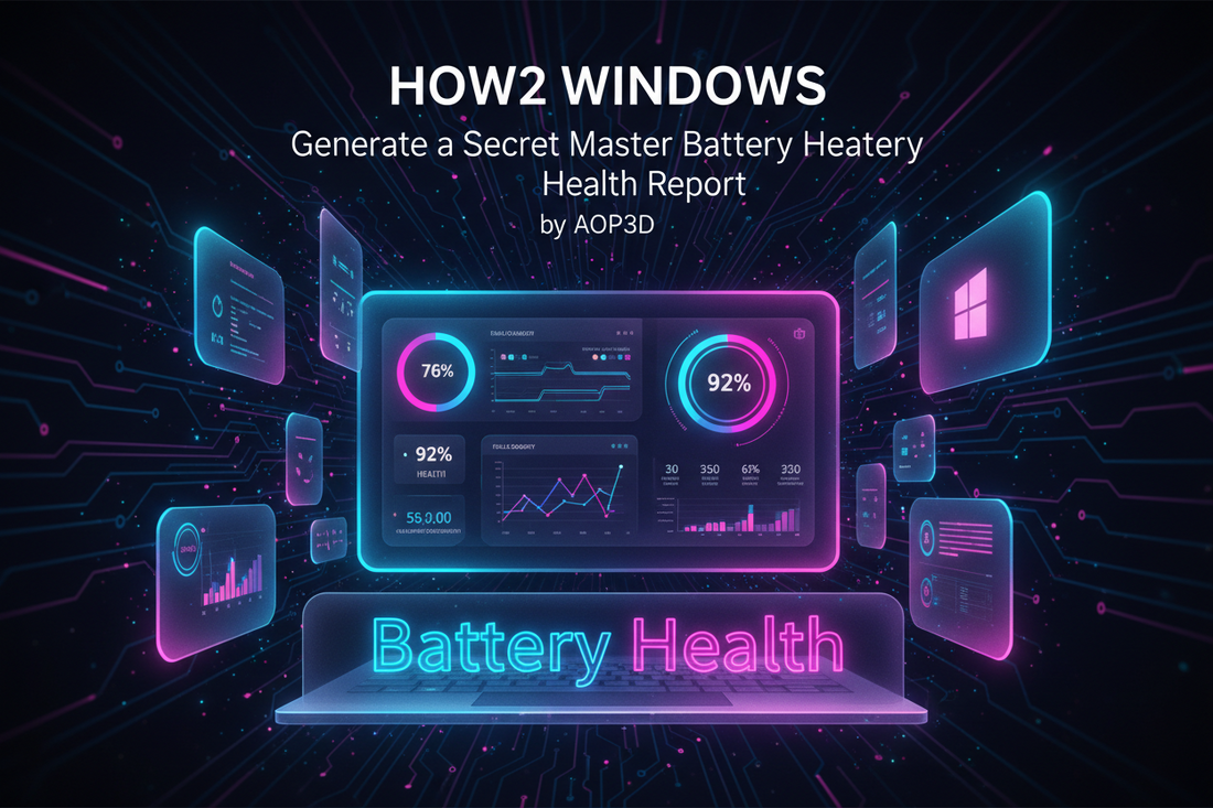 HOW2 WINDOWS: Generate a Secret Master Battery Health Report ( by aop3d )