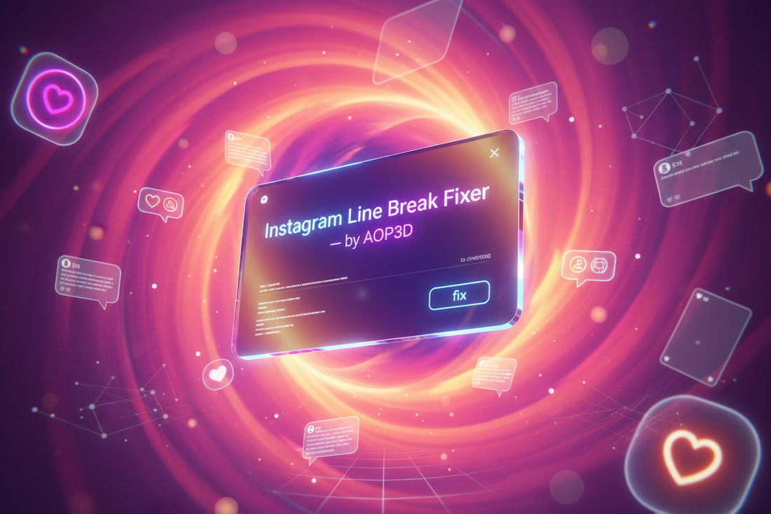 Instagram Line Break Fixer widget ( by aop3d )