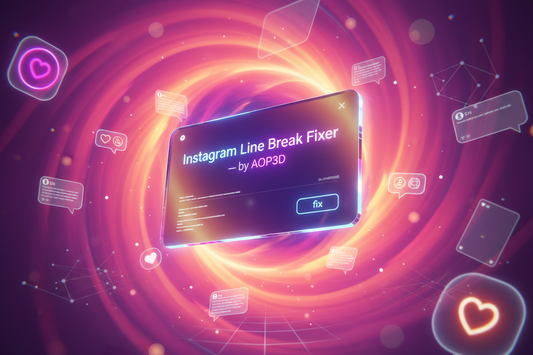 Instagram Line Break Fixer widget ( by aop3d )