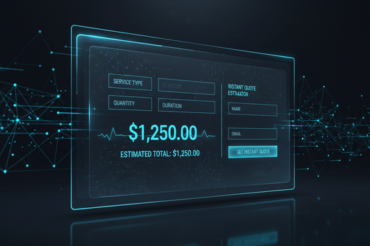 "Instant Quote Estimator & Lead Capture Widget." by aop3d !