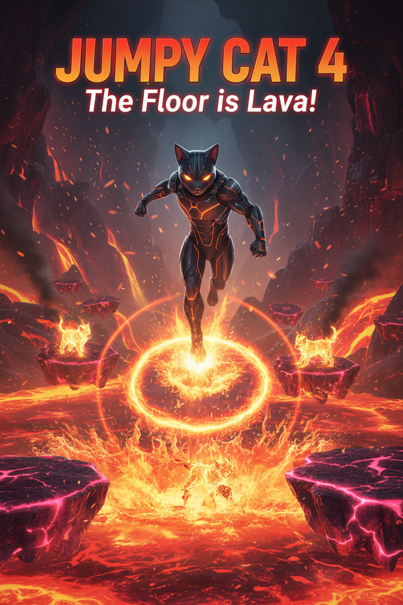 Jumpy Cat 4: The Floor is Lava! Concept: