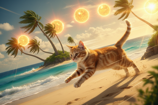 jumpy cat 5 sunny island 🏝️ rush