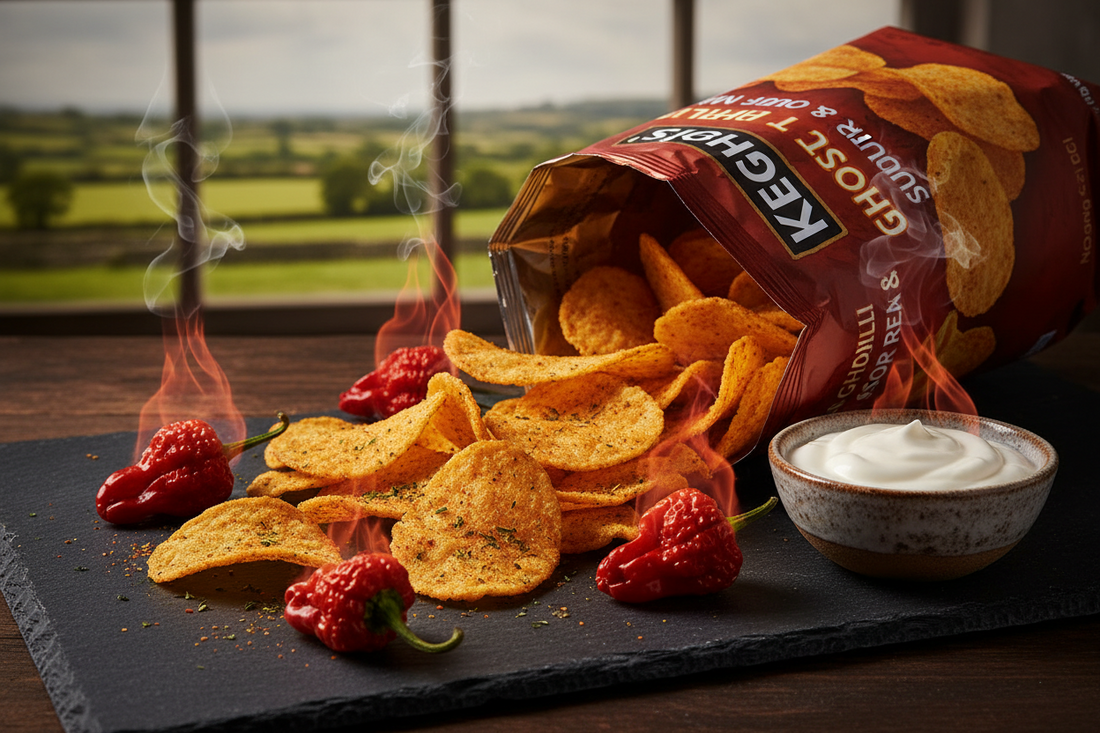 Keogh's Ghost Chilli &amp; Sour Cream  A food science perspective on the intersection of artisanal Irish farming and hyper-regional culinary heat innovation.