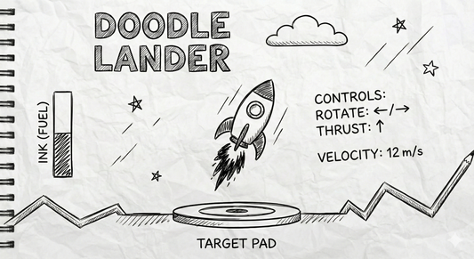Doodle Lander  PHYSICS FLIGHT game