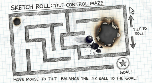 Sketch Roll  TILT MAZE game