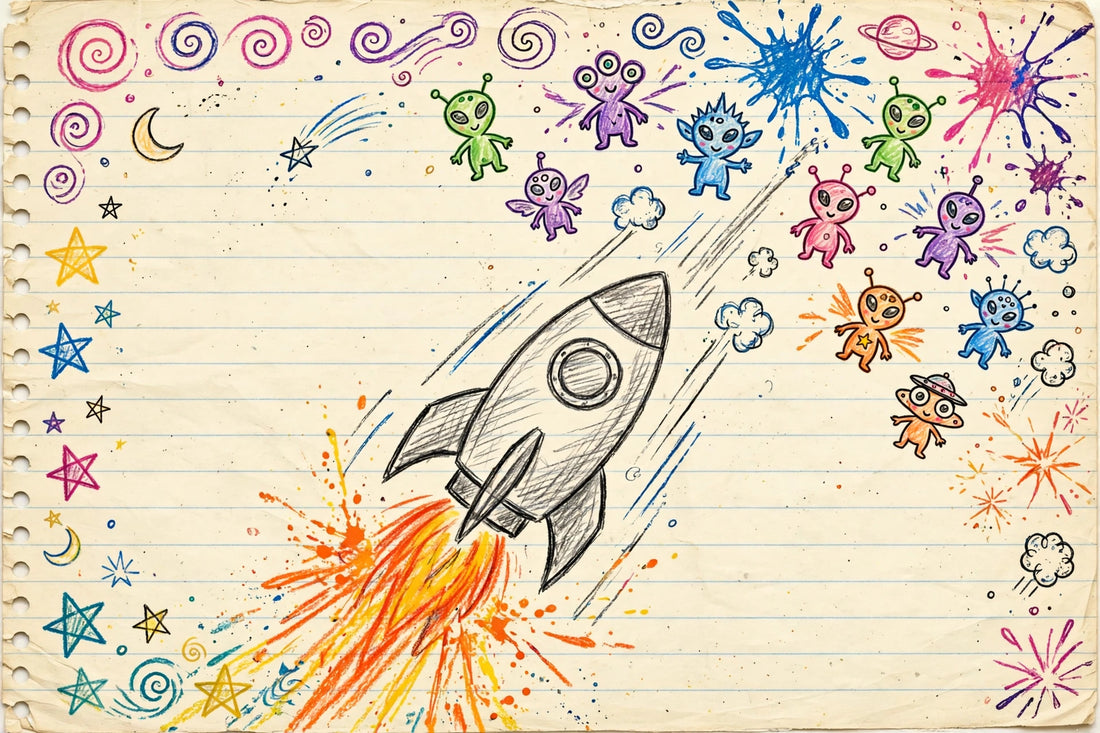 Doodle Defenders — The Notebook Space Invasion