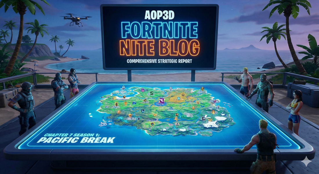 AOP3D Fortnite Nite Blog: The Comprehensive Strategic Report on Chapter 7 Season 1 "Pacific Break"