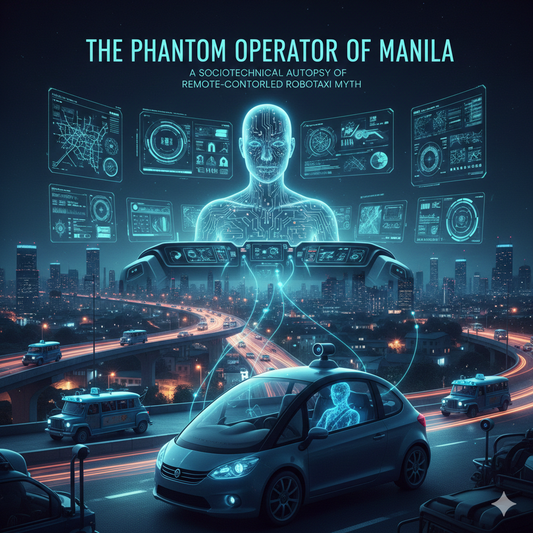 The Phantom Operator of Manila: A Sociotechnical Autopsy of the Remote-Controlled Robotaxi Myth