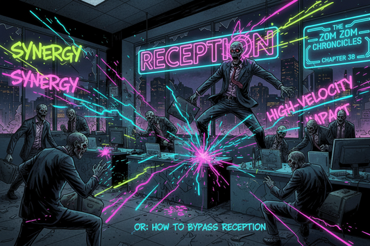 THE ZOM ZOM CHRONICLES ( CHAPTER 38 ) Post Title: Synergy, Disruption, and High-Velocity Impact (Or: How to Bypass Reception)