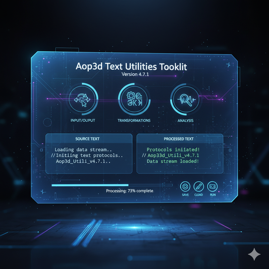 aop3d Text Utilities Toolkit app