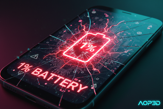 Featured image: The "1% Battery" Miracle: Why Your Smartphone Survives for Hours at 1% (And Why It’s Panicking) ( BY AOP3D )