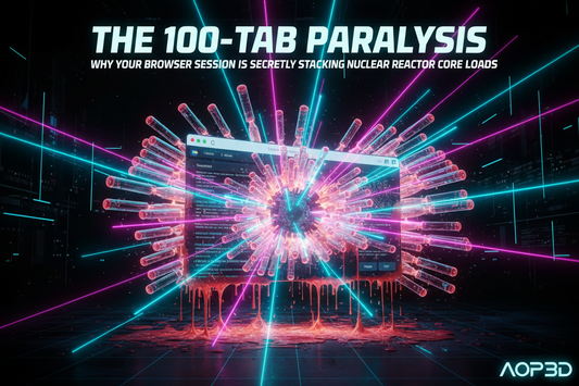 The "100-Tab" Paralysis: Why Your Browser Session Is Secretly Stacking Nuclear Reactor Core Loads ( BY AOP3D )