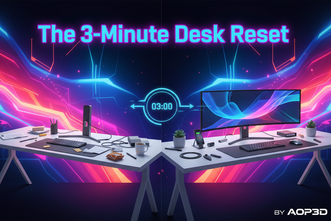 The 3-Minute Desk Reset ( BY AOP3D )