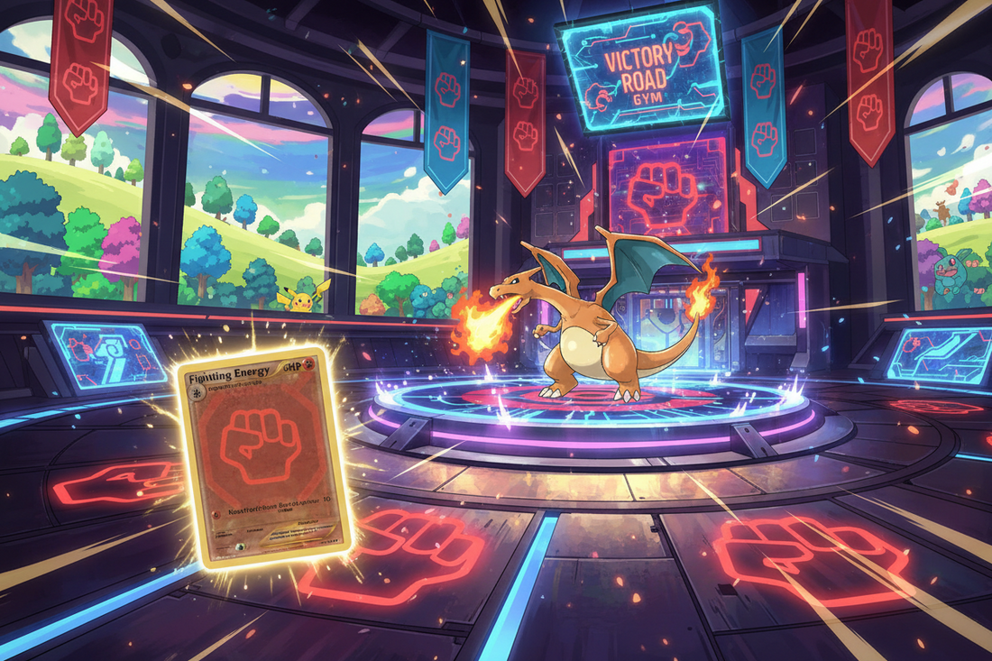 The Charizard Counter-Strike – The Gym Challenge "Fighting Energy" Misprint