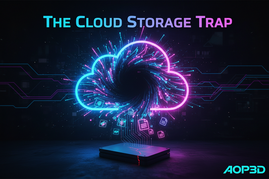 The "Cloud Storage" Trap: Why Your Photos Are Secretly Swallowing Your Local Hard Drive Space   ( BY AOP3D )