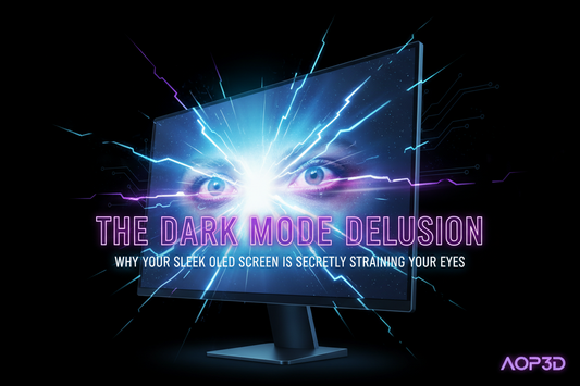 The Dark Mode Delusion: Why Your Sleek OLED Screen Is Secretly Straining Your Eyes ( BY AOP3D )