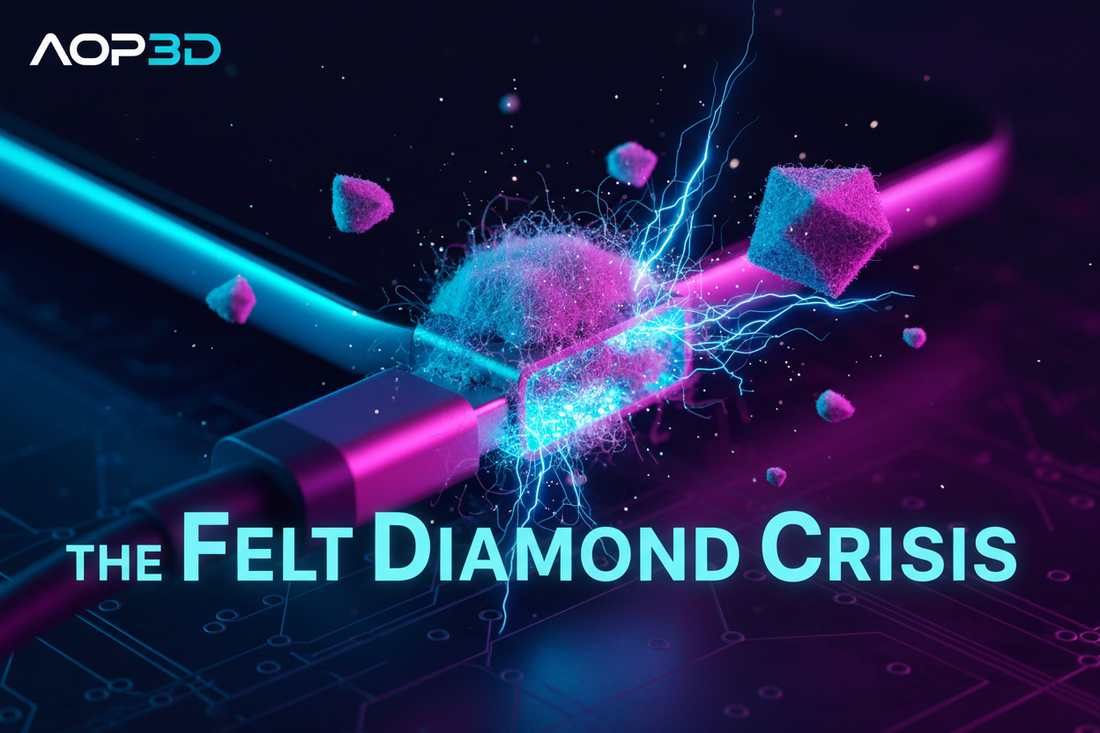 The "Felt Diamond" Crisis: Why Your Phone Cable Keeps Falling Out (And How You Accidentally Engineered It) ( BY AOP3D )