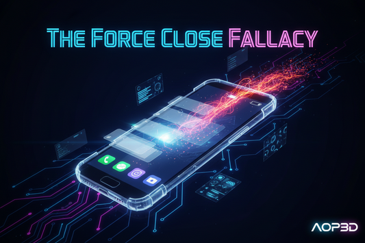 The "Force Close" Fallacy: Why Swiping Away Background Apps Is Secretly Killing Your Battery  ( BY AOP3D )