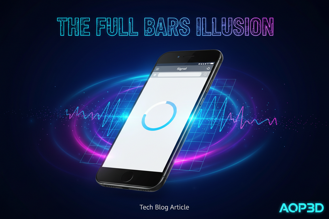 The "Full Bars" Illusion: Why Your Phone Shows 5 Bars of Signal But Can’t Load a Simple Webpage ( BY AOP3D )
