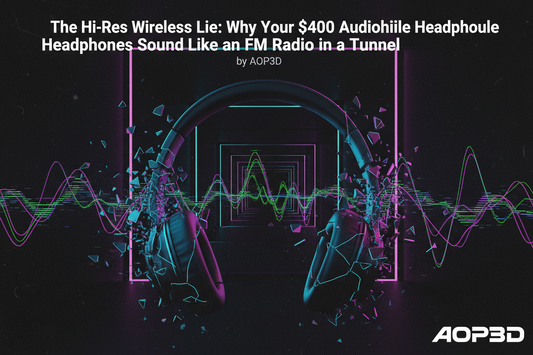 The "Hi-Res" Wireless Lie: Why Your $400 Audiophile Headphones Sound Like a FM Radio in Tunnel ( BY AOP3D )