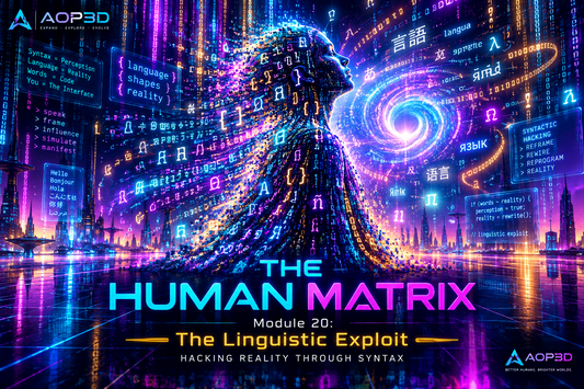 THE HUMAN MATRIX BY AOP3D Module 20: The Linguistic Exploit (Hacking Reality Through Syntax)