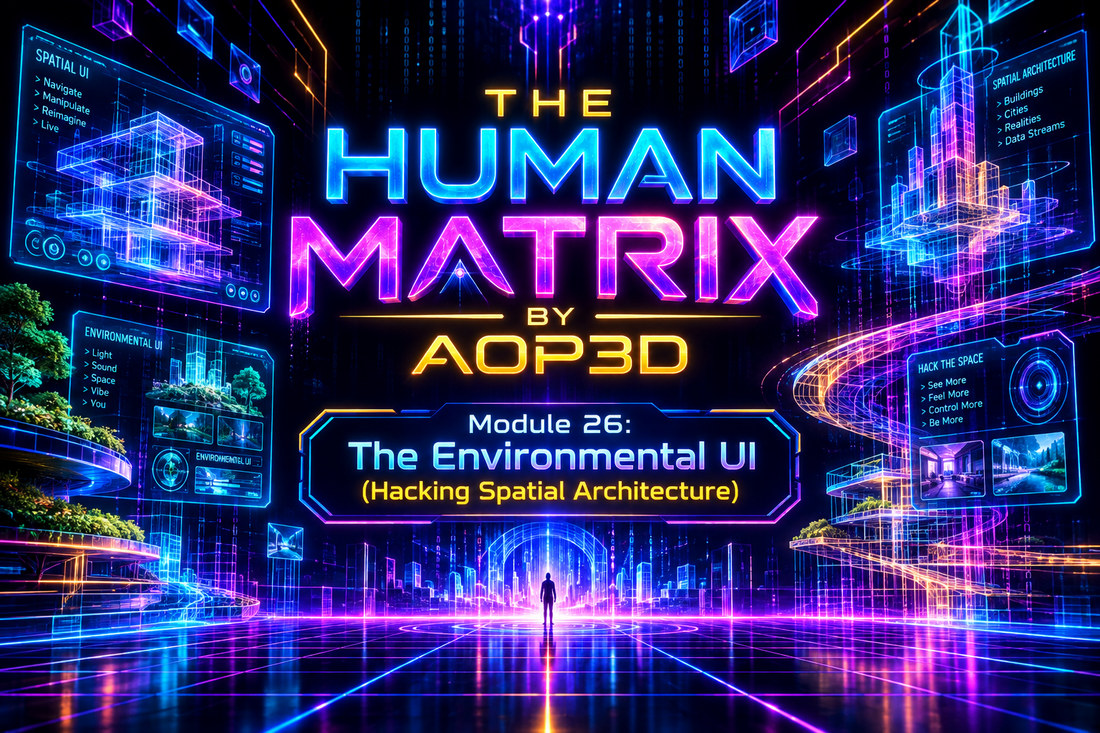 THE HUMAN MATRIX BY AOP3D !  Module 26: The Environmental UI (Hacking Spatial Architecture)
