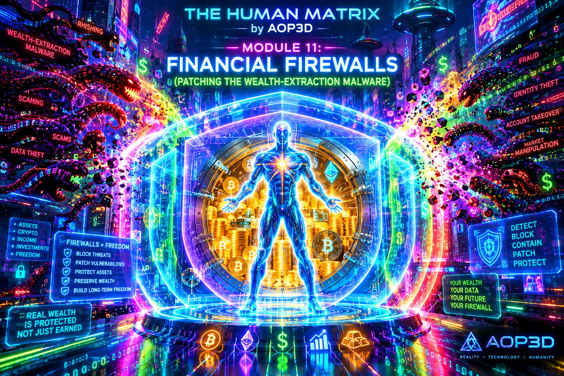 THE HUMAN MATRIX BY AOP3D  ( Module 11: Financial Firewalls (Patching the Wealth-Extraction Malware)