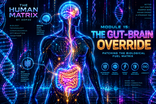THE HUMAN MATRIX BY AOP3D Module 15: The Gut-Brain Override (Patching the Biological Fuel Matrix)
