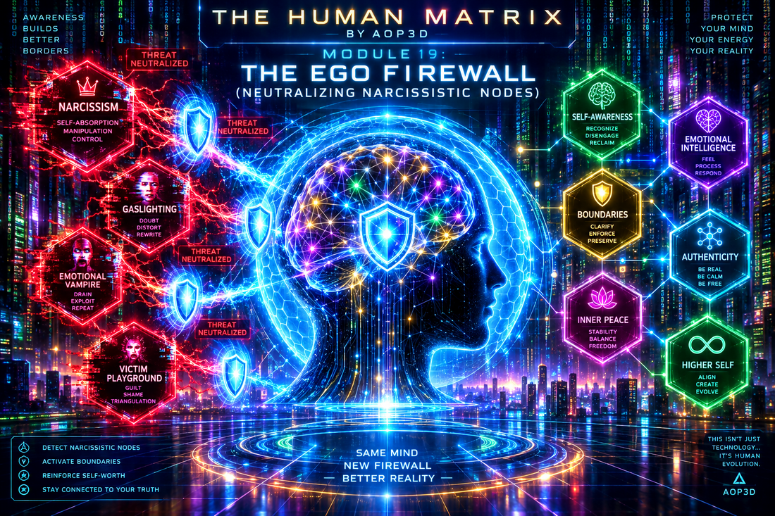 THE HUMAN MATRIX BY AOP3D  Module 19: The Ego Firewall (Neutralizing Narcissistic Nodes)
