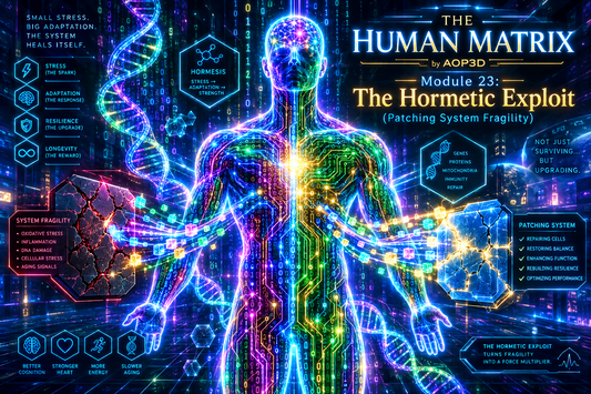 THE HUMAN MATRIX BY AOP3D Module 23: The Hormetic Exploit (Patching System Fragility)