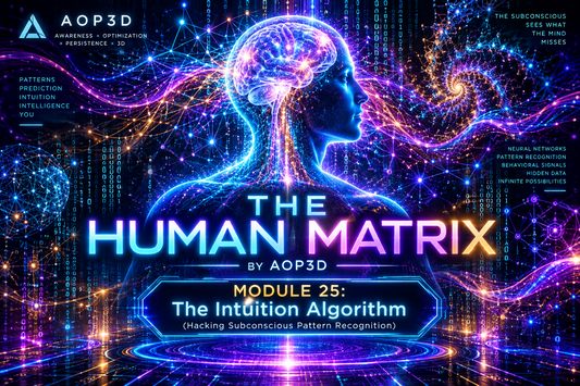 THE HUMAN MATRIX BY AOP3D Module 25: The Intuition Algorithm (Hacking Subconscious Pattern Recognition)