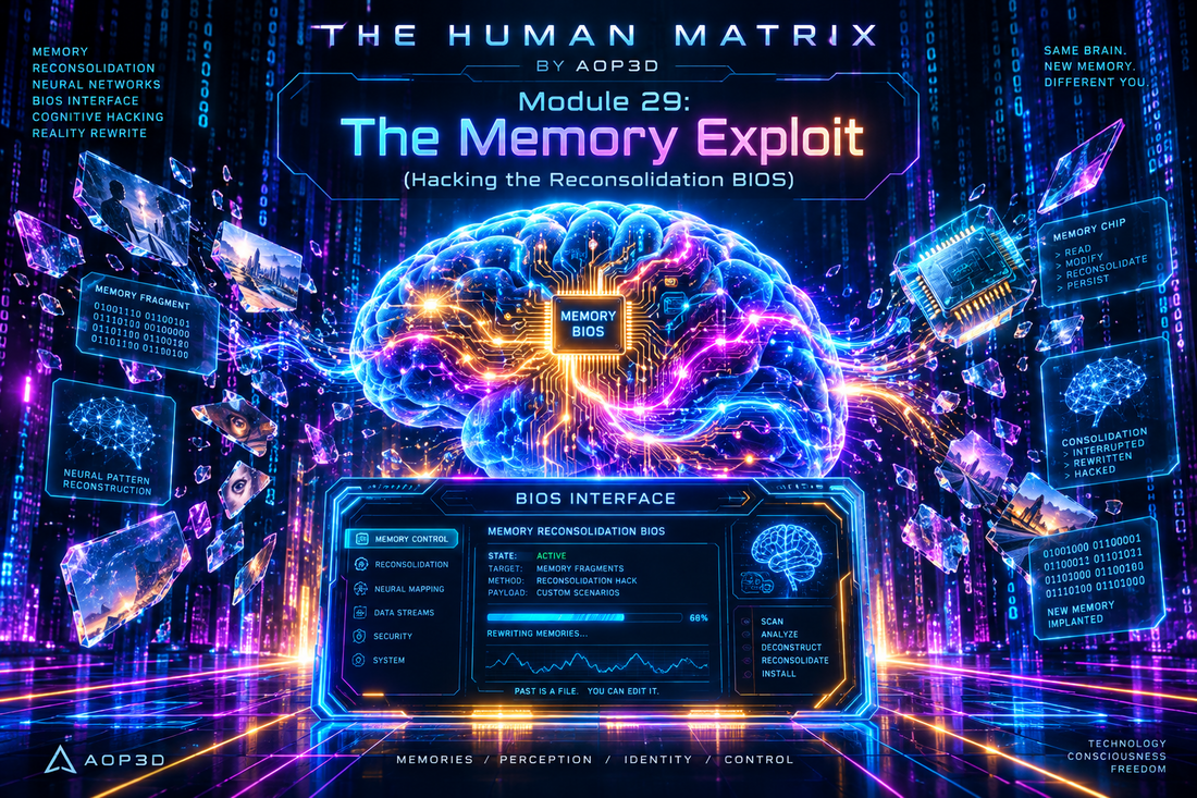 THE HUMAN MATRIX BY AOP3D Module 29: The Memory Exploit (Hacking the Reconsolidation BIOS)