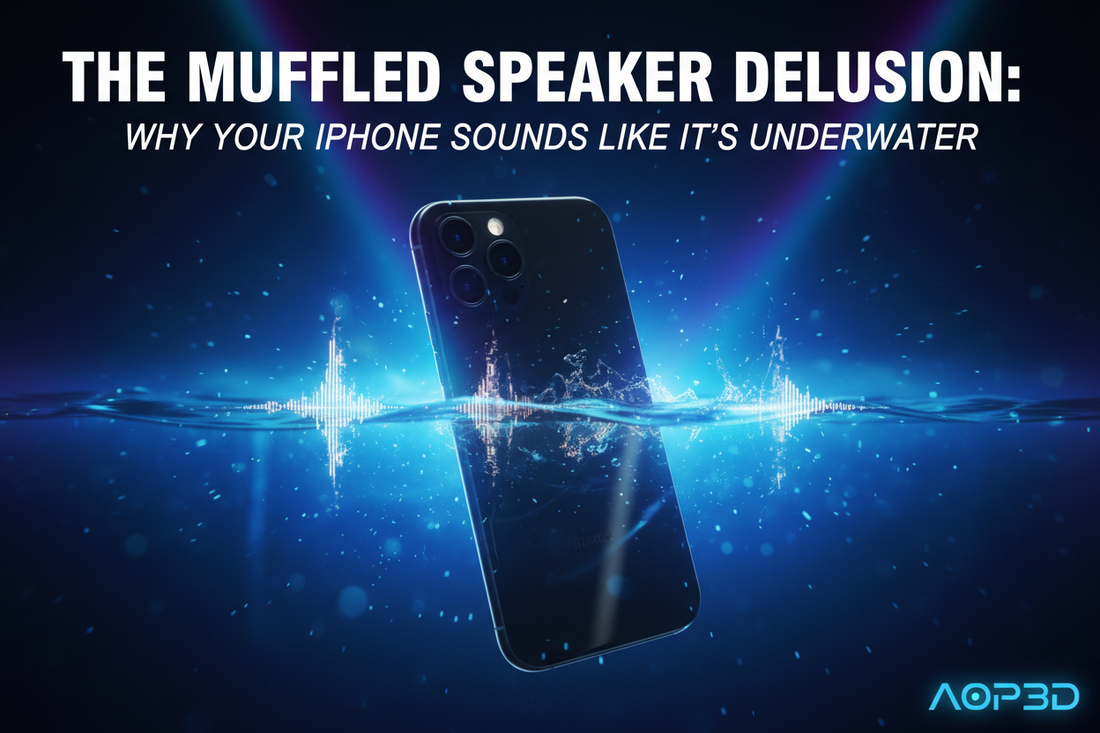 The "Muffled Speaker" Delusion: Why Your iPhone Sounds Like It’s Underwater (And Why It’s Not Broken) ( BY AOP3D )