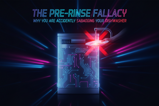 The "Pre-Rinse" Fallacy: Why You Are Accidentally Sabotaging Your Dishwasher ( BY AOP3D )