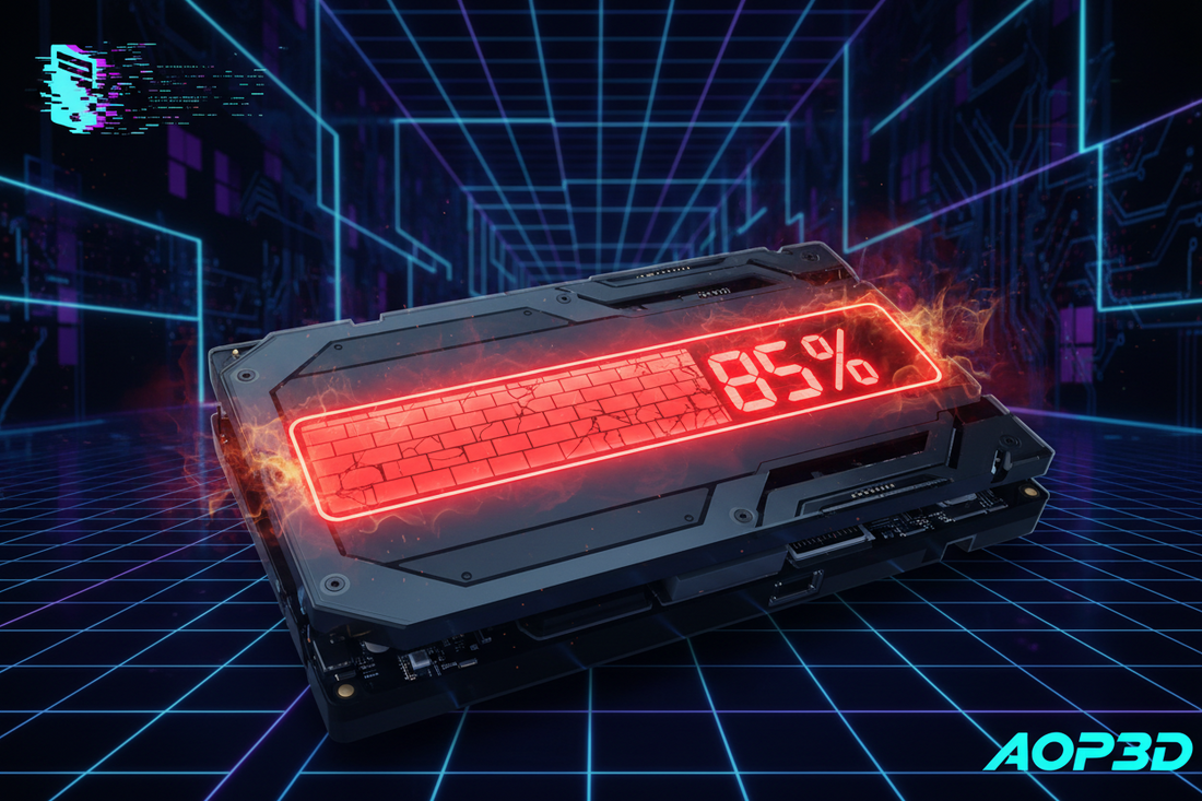 The "Red Bar" Wall of Doom: Why Filling Your Solid-State Drive Past 85% Slows Your PC to a Crawl  ( BY AOP3D )