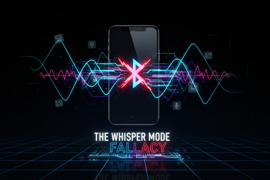 Featured image: The "Whisper Mode" Fallacy: Why Turning Off Bluetooth Doesn't Stop Apps From Tracking Your Location ( BY AOP3D )