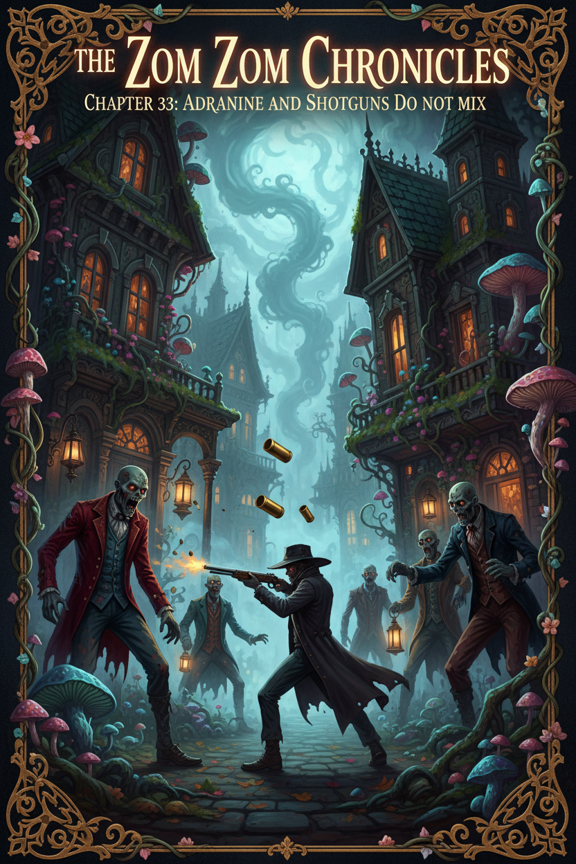 The Zom Zom Chronicles: Chapter 33 Adrenaline and Shotguns Do Not Mix