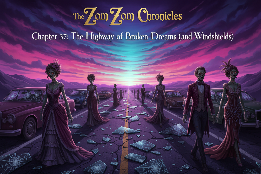 The Zom Zom Chronicles Chapter 37: The Highway of Broken Dreams (and Windshields)
