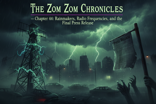 THE ZOM ZOM CHRONICLES (chapter 44 ) Rainmakers, Radio Frequencies, and the Final Press Release