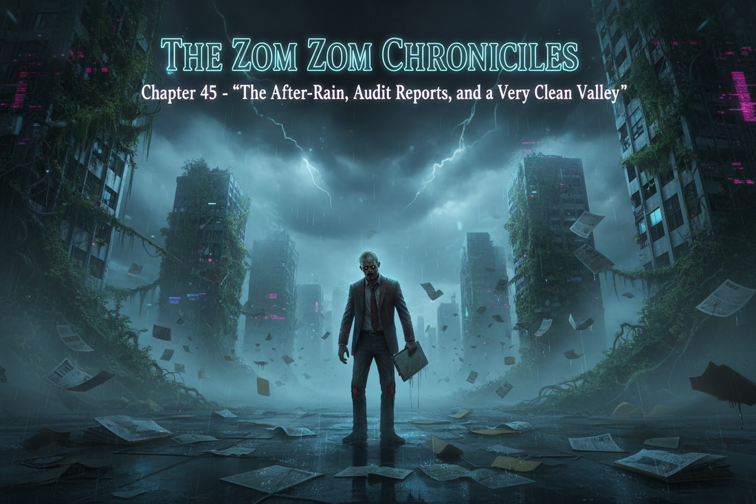 THE ZOM ZOM CHRONICLES ( chapter 45 ) The After-Rain, Audit Reports, and a Very Clean Valley