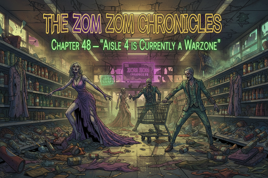 THE ZOM ZOM CHRONICLES  ( chapter 48 ) Aisle 4 is Currently a War zone