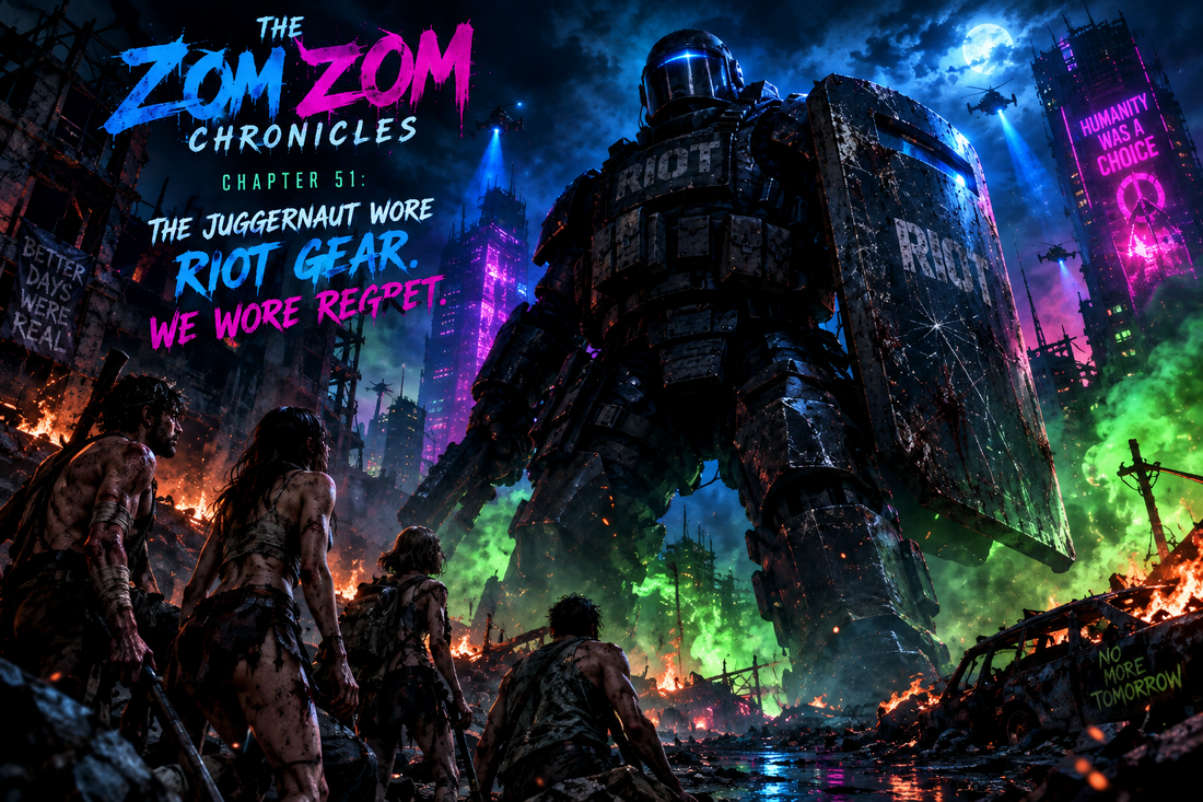 The Zom Zom Chronicles Chapter 51: The Juggernaut Wore Riot Gear. We Wore Regret.