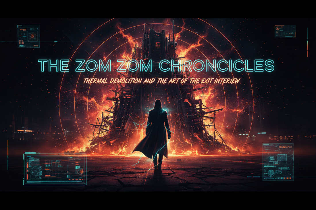 THE ZOM ZOM CHRONICLES chapter 42 Thermal Demolition and the Art of the Exit Interview