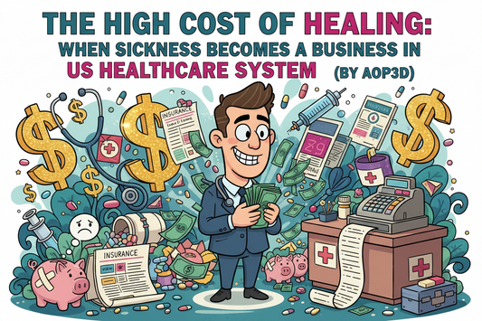 The High Cost of Healing: When Sickness Becomes a Business in the US Healthcare System ( BY AOP3D )