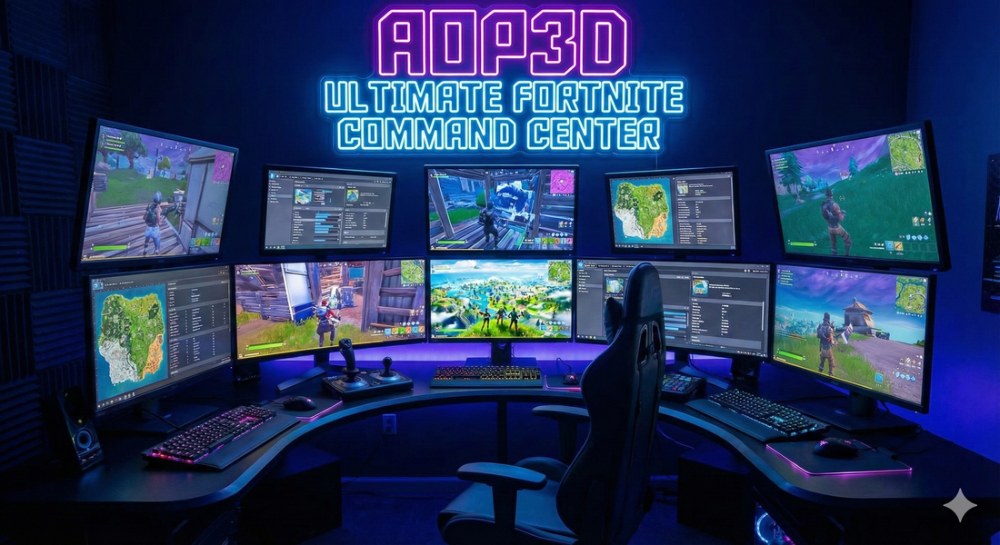 AOP3D COMMAND CENTER FORTNITE WIDGET 2 ( LIVE )