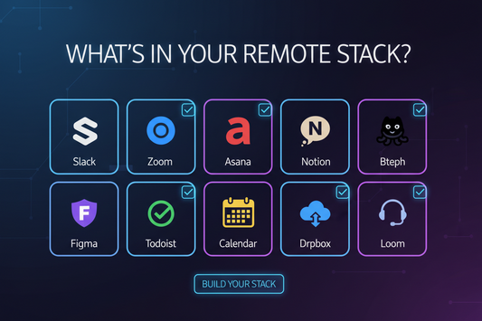 What's in Your Remote Stack?  Select the tools you currently use from our Top 10 list